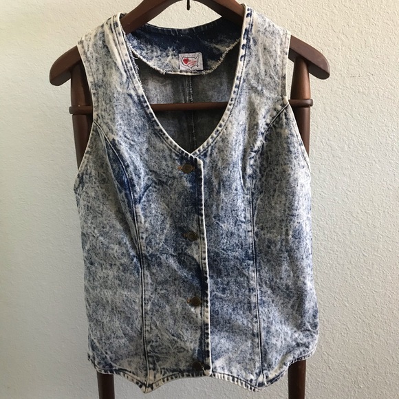 vintage denim vest